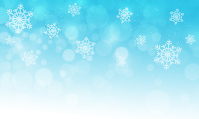 Christmas background color with snowflakes