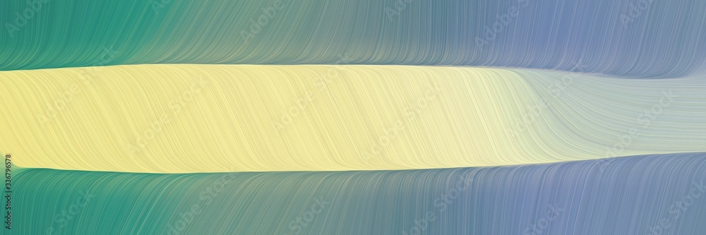 Poster modern decorative header with light slate gray, pale golden rod and teal blue colors. graphic with s