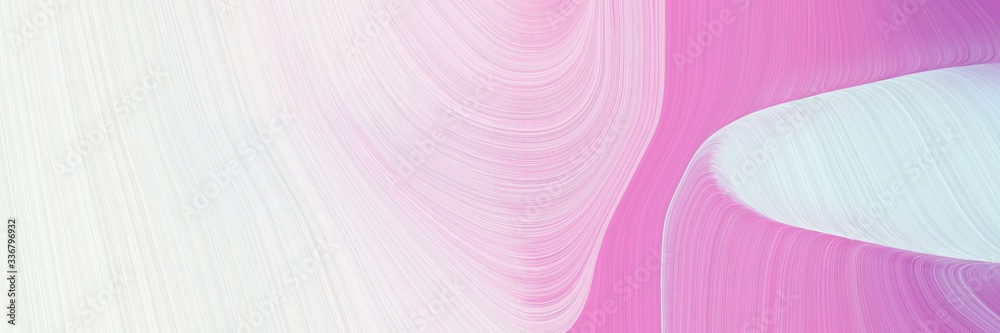 Poster modern flowing designed horizontal header with lavender, orchid and plum colors. graphic with space for text or image. can be used as header or banner