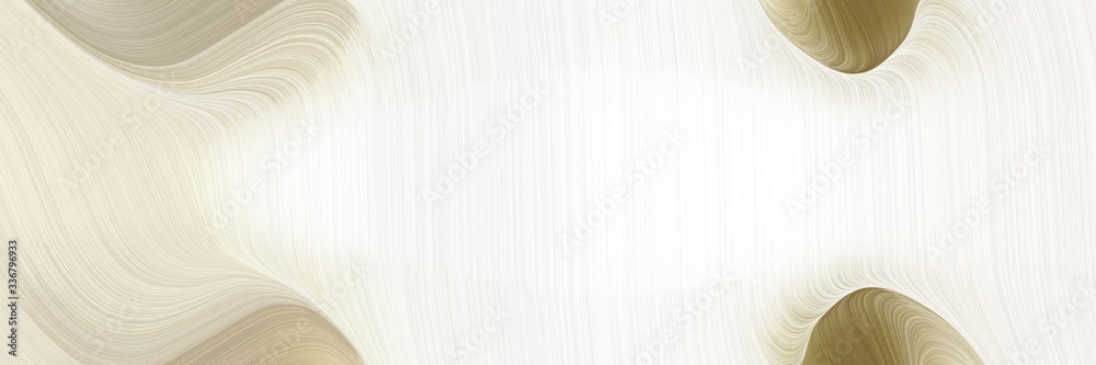 Poster modern flowing horizontal header with linen, pastel brown and tan colors. graphic with space for text or image. can be used as header or banner