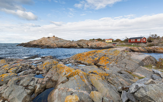 Rocky island in Stockholm archipelago.