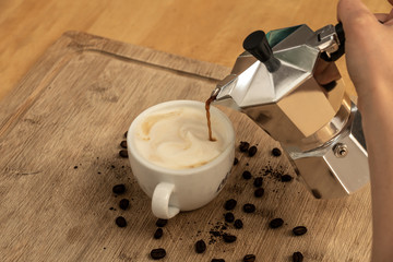 Coffee Cooker - She makes her own espresso 