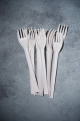 Disposable plastic cutlery