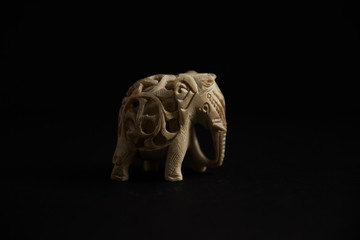 Stone elephant figurine