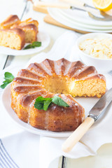 cornmeal cake  from corn flour simple recipe
