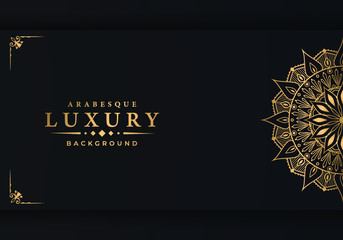 Luxury mandala background with arabesque pattern arabic islamic east style for Wedding card, book cover.
