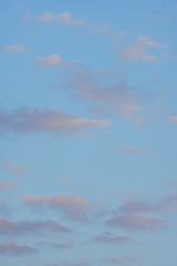 Beautiful clear blue sky without contrails or clouds