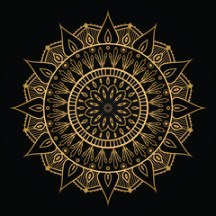 Luxury mandala background with arabesque pattern arabic islamic east style for Wedding card, book cover.
