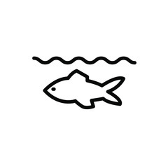 Fish icon template