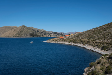 Fototapeta premium Isla del Sol, Titikaka lake, Bolivia