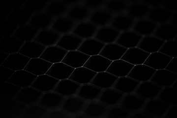 abstract honeycomb background, Abstract black texture background hexagon