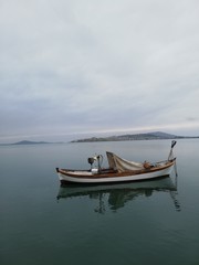 Fototapeta na wymiar boat on the sea