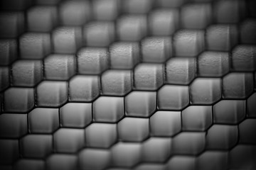 gray iron honeycomb background
