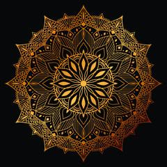 uxury mandala background with arabesque pattern arabic islamic east style for Wedding card, book cover.
