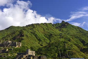 Fototapeta premium Scenic shot of Teapot Mountain in New Taipei city Taiwan