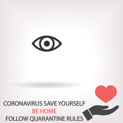 Eye  vector icon , lorem ipsum Flat design