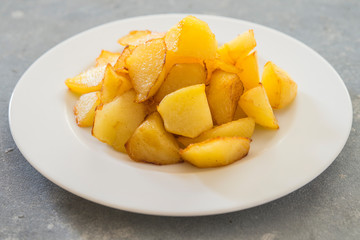 Patatas bravas traditional Spanish potatoes snack tapas