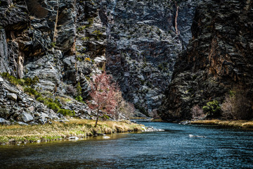 river in canyon