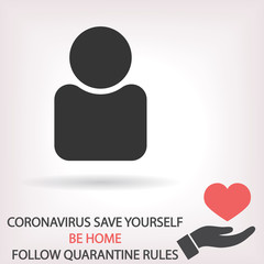 Human  vector icon , lorem ipsum Flat design