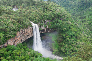waterfall in the mountains