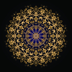 Luxury mandala background with arabesque pattern arabic islamic east style for Wedding card, book cover.
