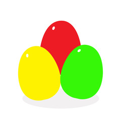 Illustration vector graphic of cute eggs. 
