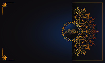 Luxury mandala background with arabesque pattern arabic islamic east style for Wedding card, book cover.
