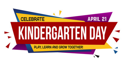 Kindergarten day banner design
