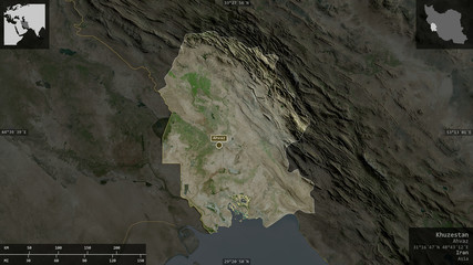 Khuzestan, Iran - composition. Satellite © Yarr65