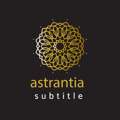 Fototapeta premium ornament gold logo