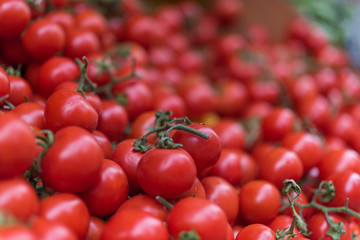 Red tomatoes in food market