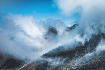 Exploring the mountains of Romania, epic landscapes and low clouds ahead