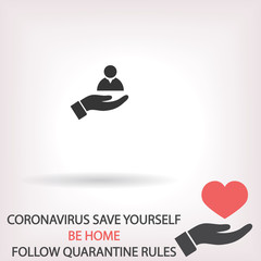 Human  vector icon  , lorem ipsum Flat design