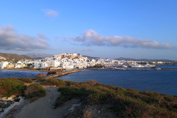 Fototapeta na wymiar Beautiful outlook of Naxos, Greece