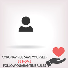 People vector icon  , lorem ipsum Flat design