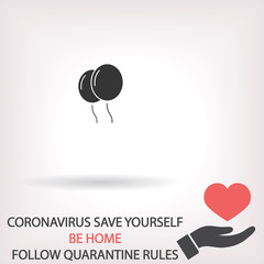 balloon vector icon  , lorem ipsum Flat design