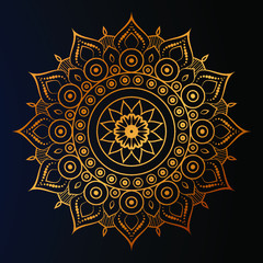 Luxury mandala background with arabesque pattern arabic islamic east style for Wedding card, book cover.
