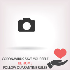 Camera  vector icon , lorem ipsum Flat design