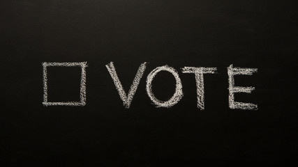 November 3 2020 Vote USA presidential election handwriting text