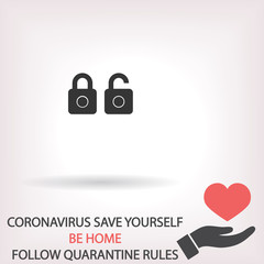 Lock dollar  vector icon  , lorem ipsum Flat design