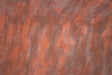 Rusty poorly painted surface.