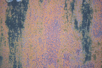 Rusty poorly painted surface.