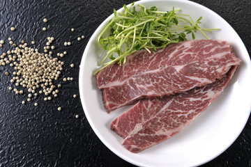 fresh steak and side dishes Taiwan