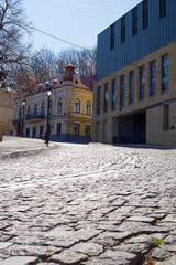 Empty central street Andreevsky descent
