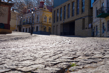 Empty central street Andreevsky descent