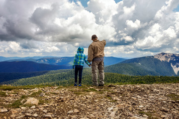 Obraz premium hiking in the mountains