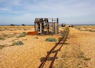 Abandoned industry in Dungeness, Kent