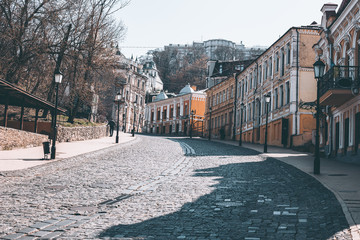 Empty central street Andreevsky descent