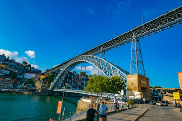 bridge over the river douro in porto portugal