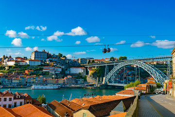 bridge over the river in porto portugal